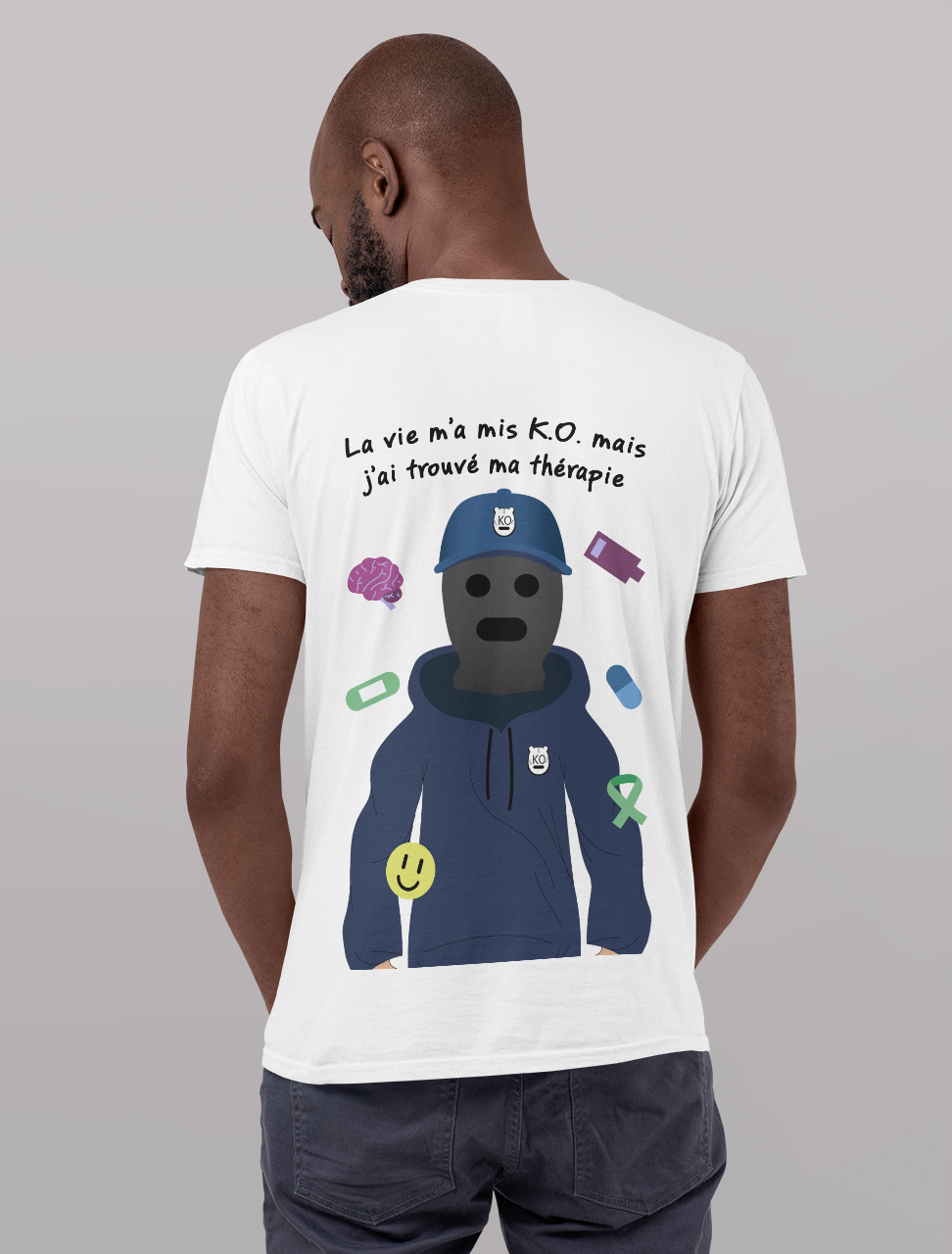 T-shirt oversize imprimé H/F – Image 2